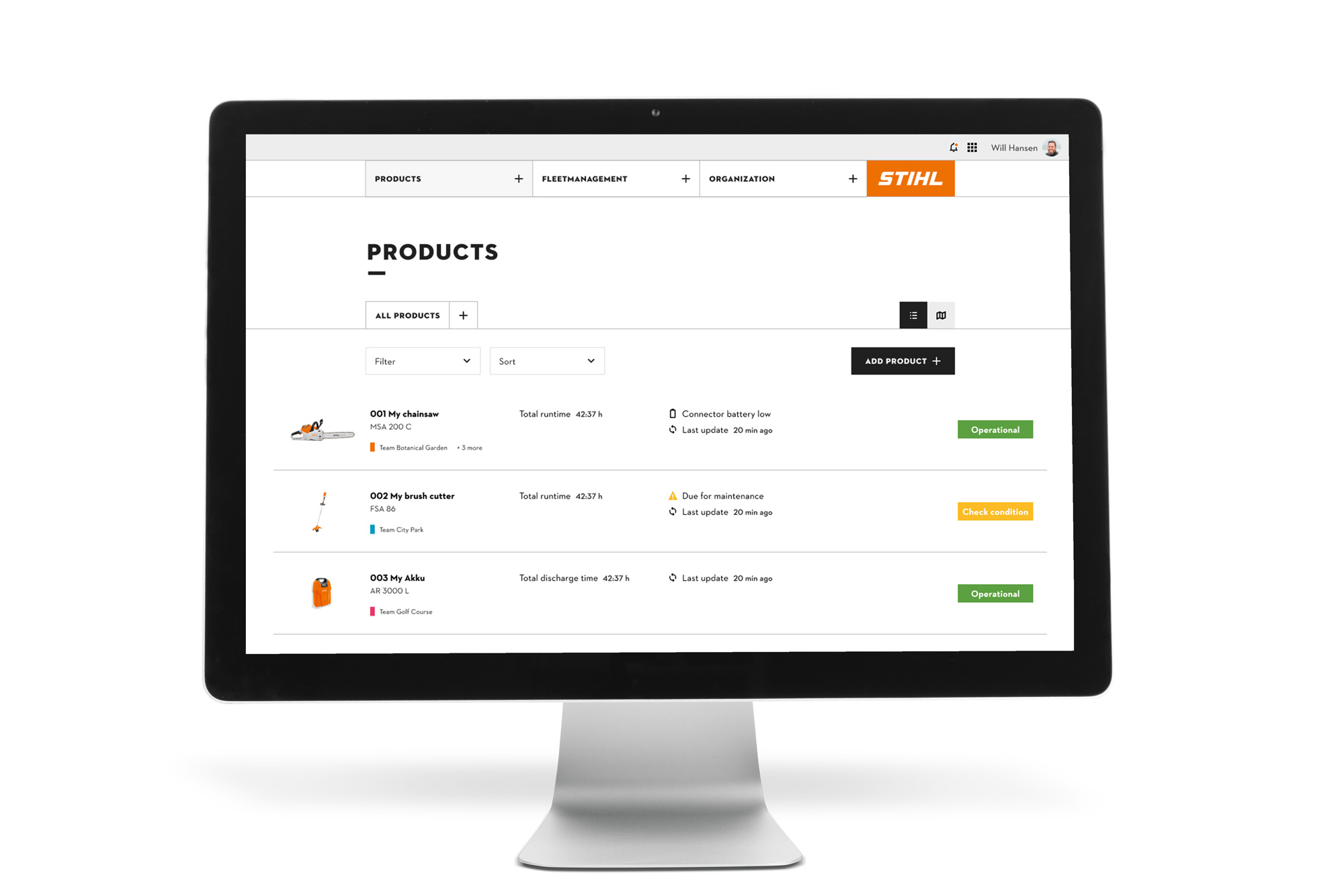 STIHL connected Portal