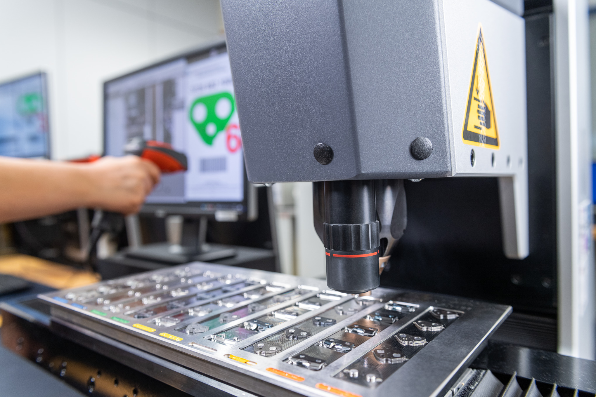 A machine in a factory for STIHL chain production