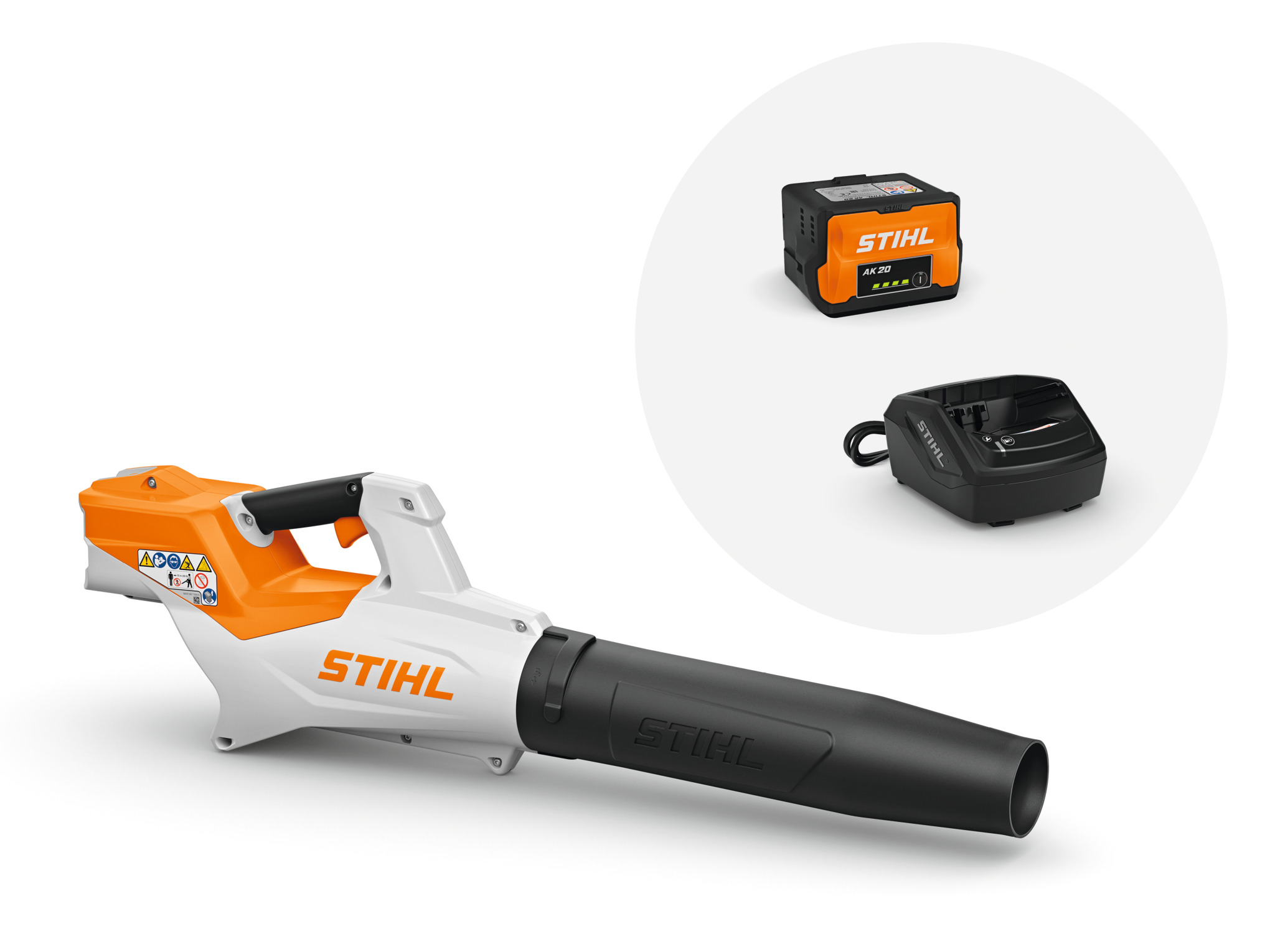BGA 50 Cordless Blower with AK 20 battery and AL 101 charger