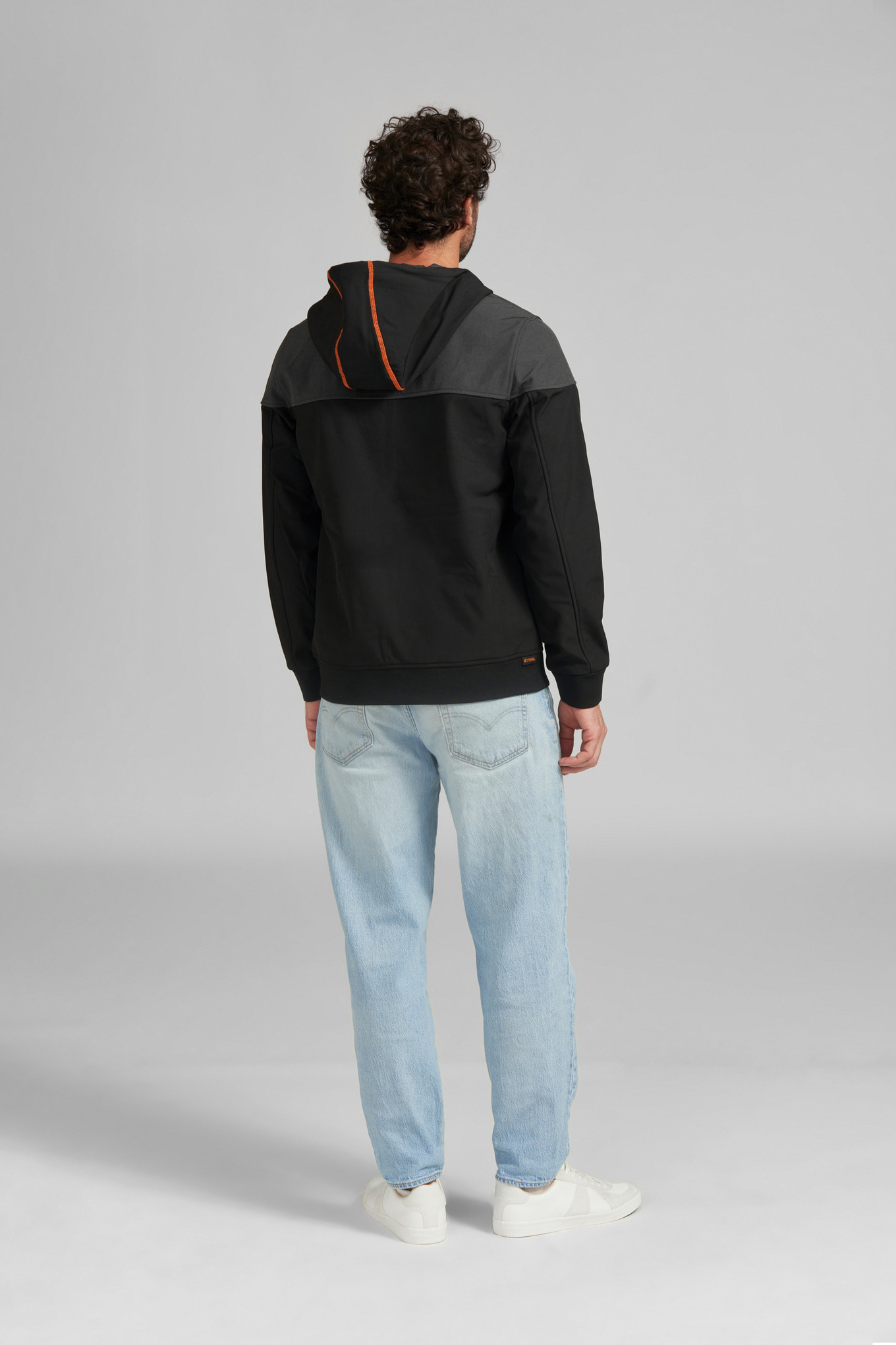 Logo circle soft-shell jacket