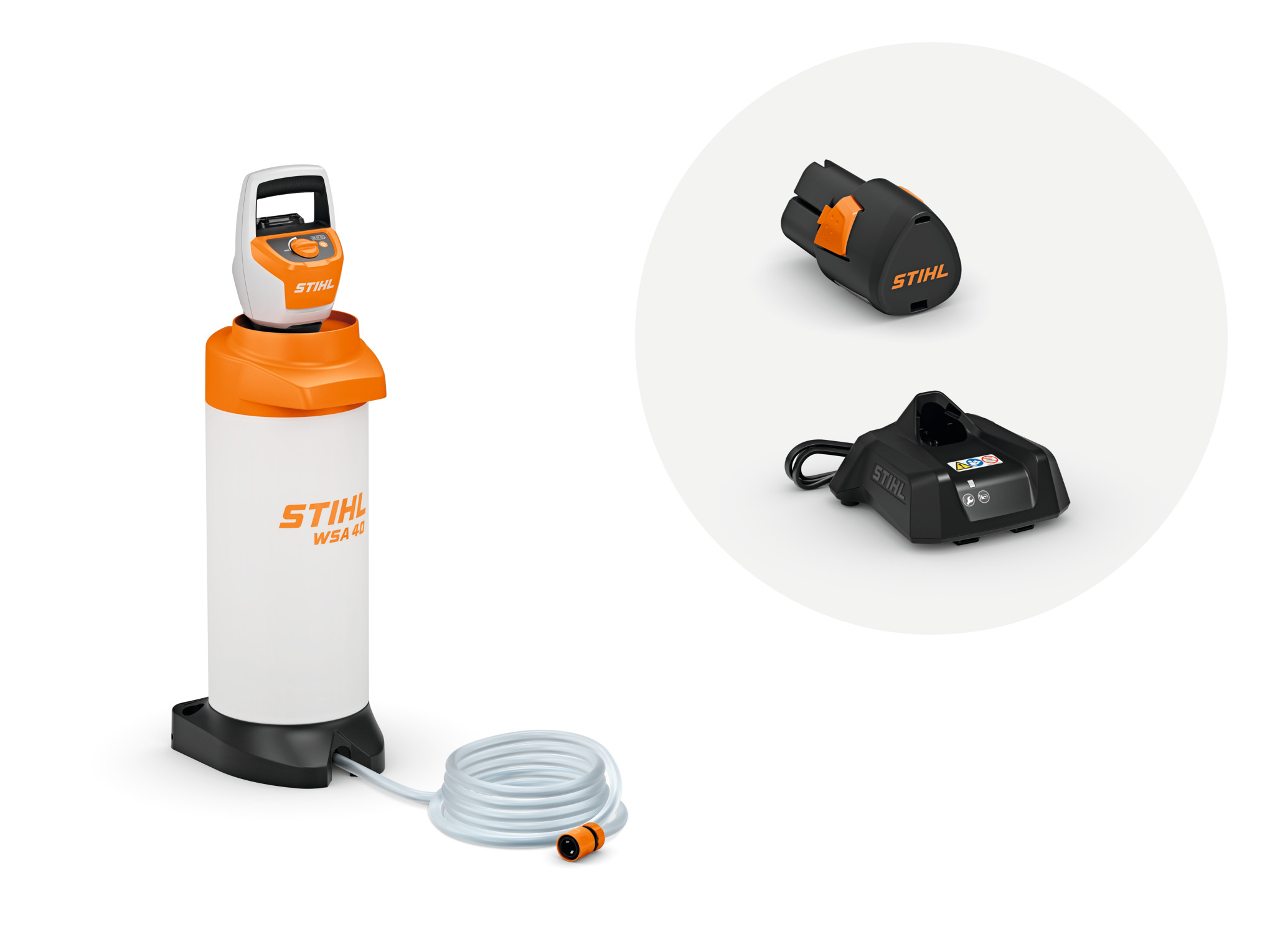 WSA 40 Cordless Pressurised Water Container with AS 2 battery and AL 1 charger