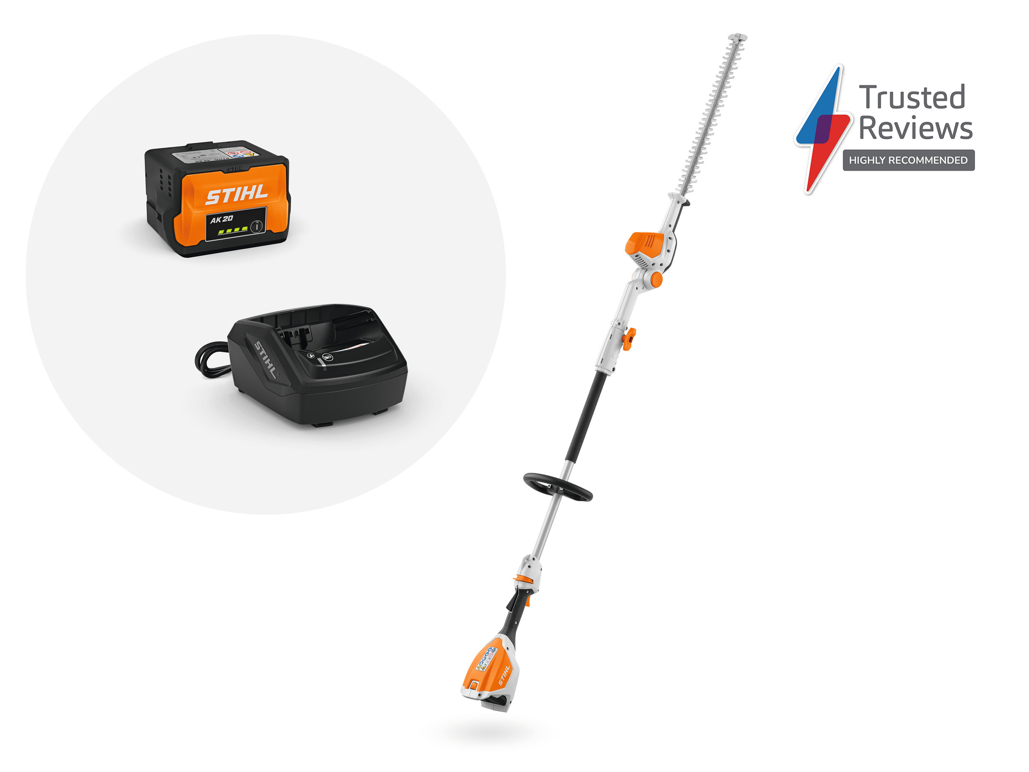 HLA 56 Cordless Long-reach Hedge Trimmer with 1x AK 20 battery and AL 101 charger