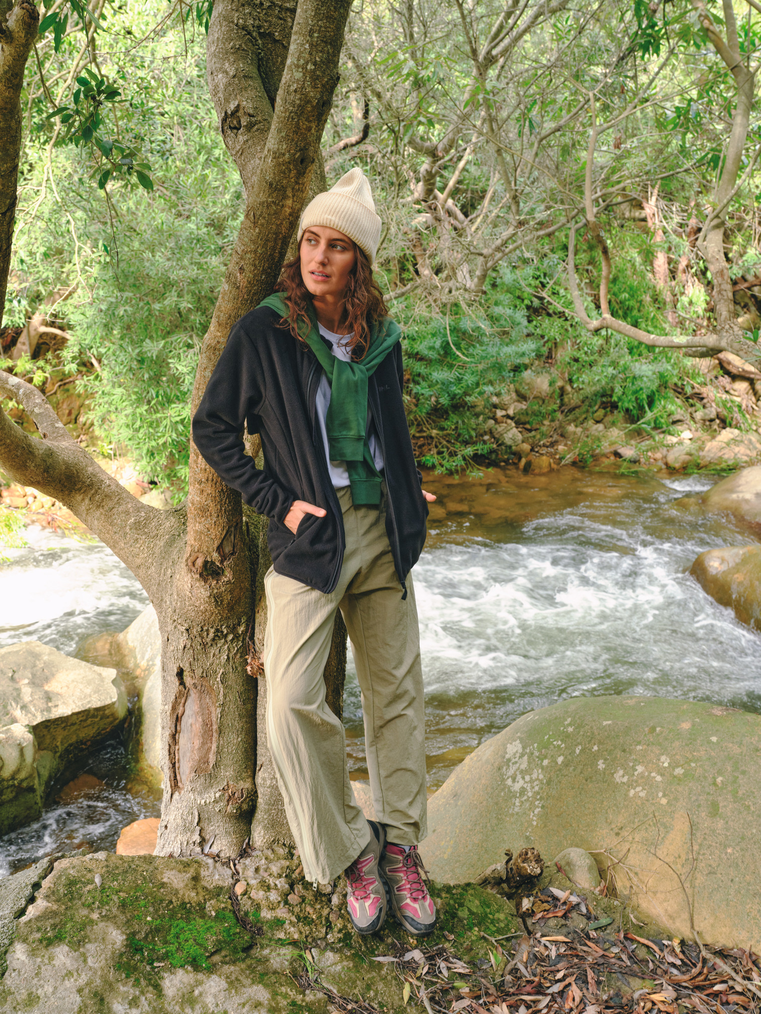 Black STIHL fleece jacket