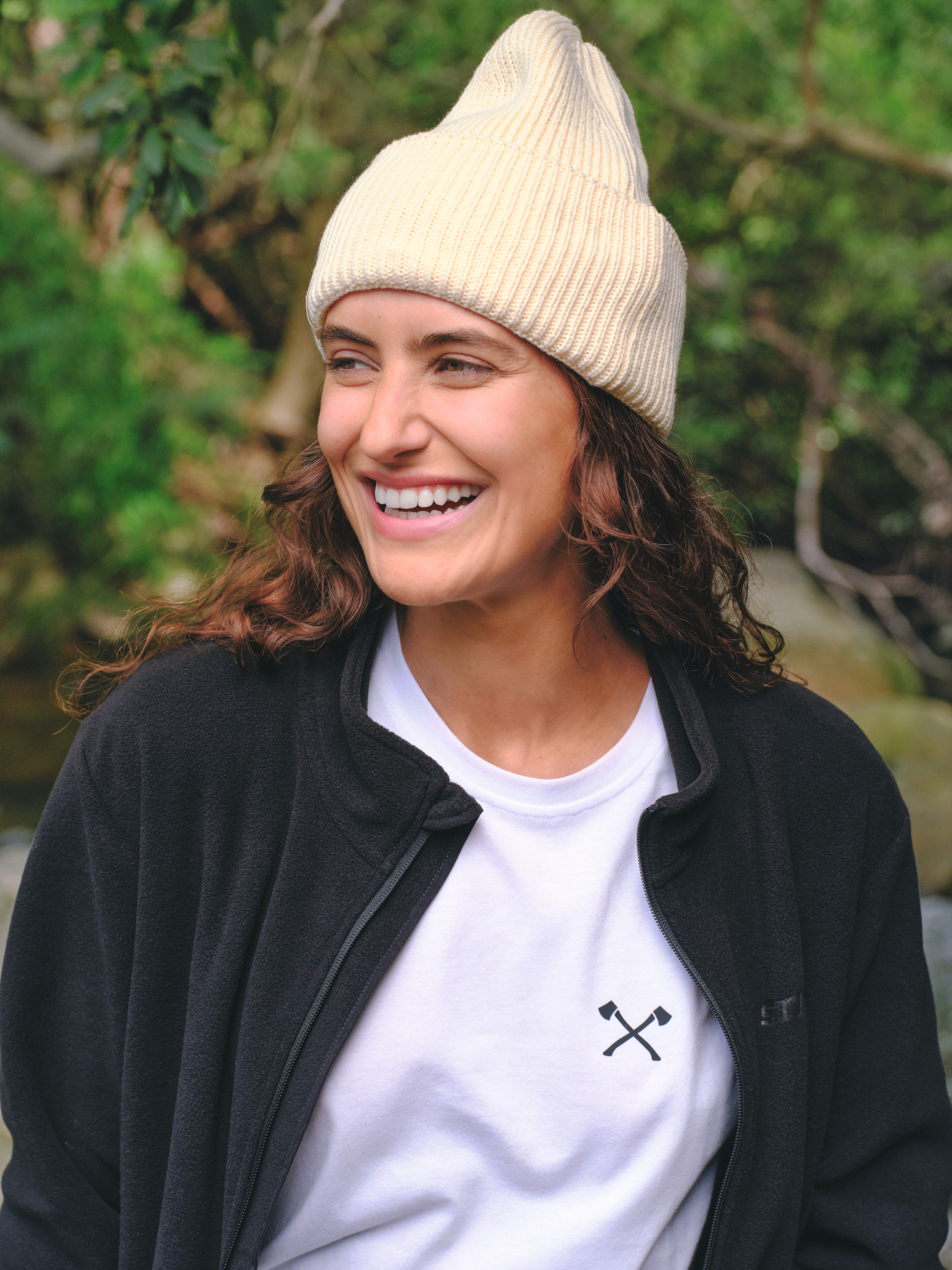 Black STIHL fleece jacket