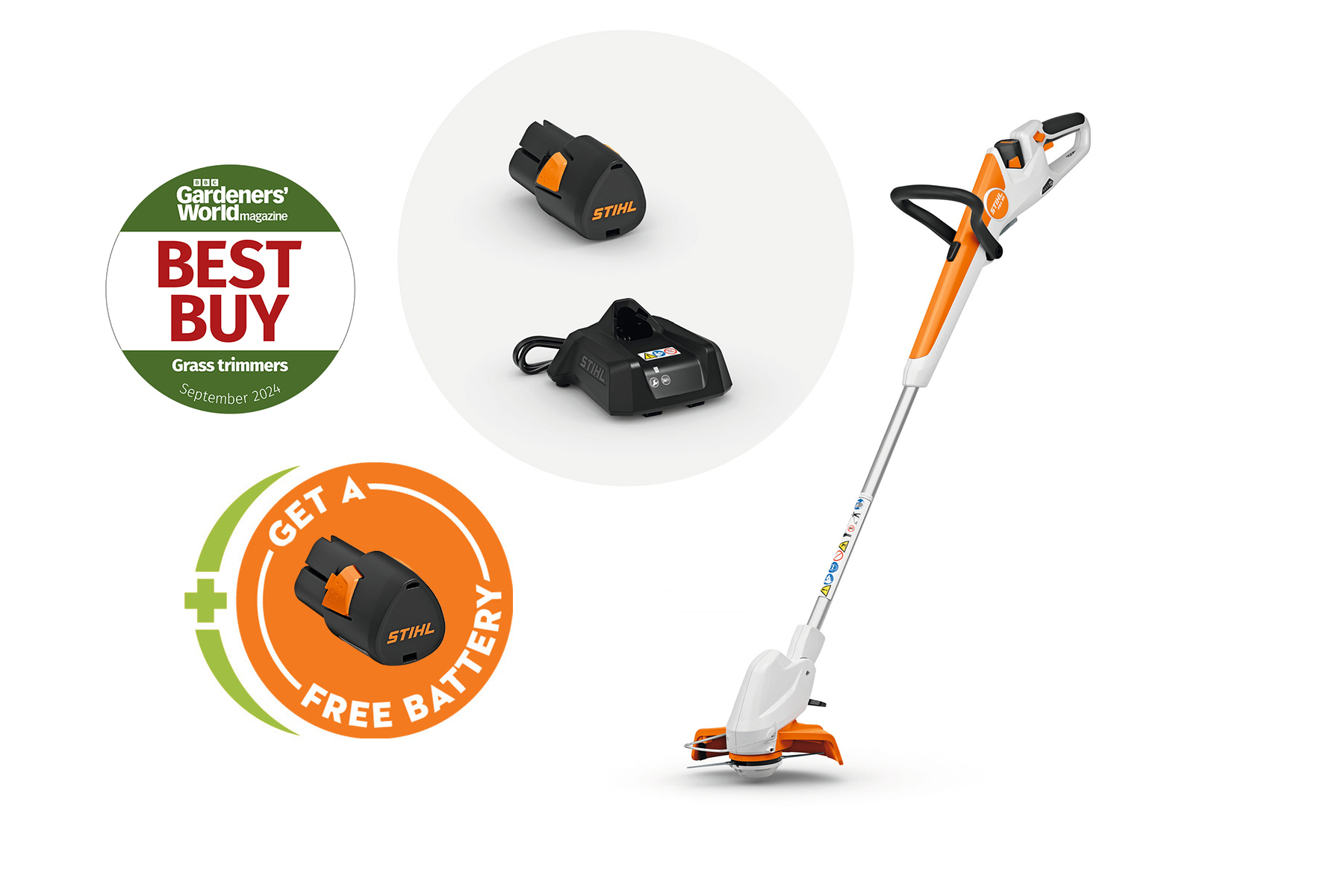 FSA 30 Cordless Grass Trimmer with 1x AS 2 battery and AL 1 charger