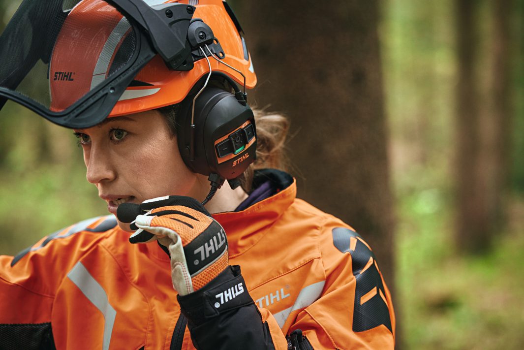 STIHL ADVANCE X-VENT ProCOM Helmet, Visor, Ear Protectors & Mic Set