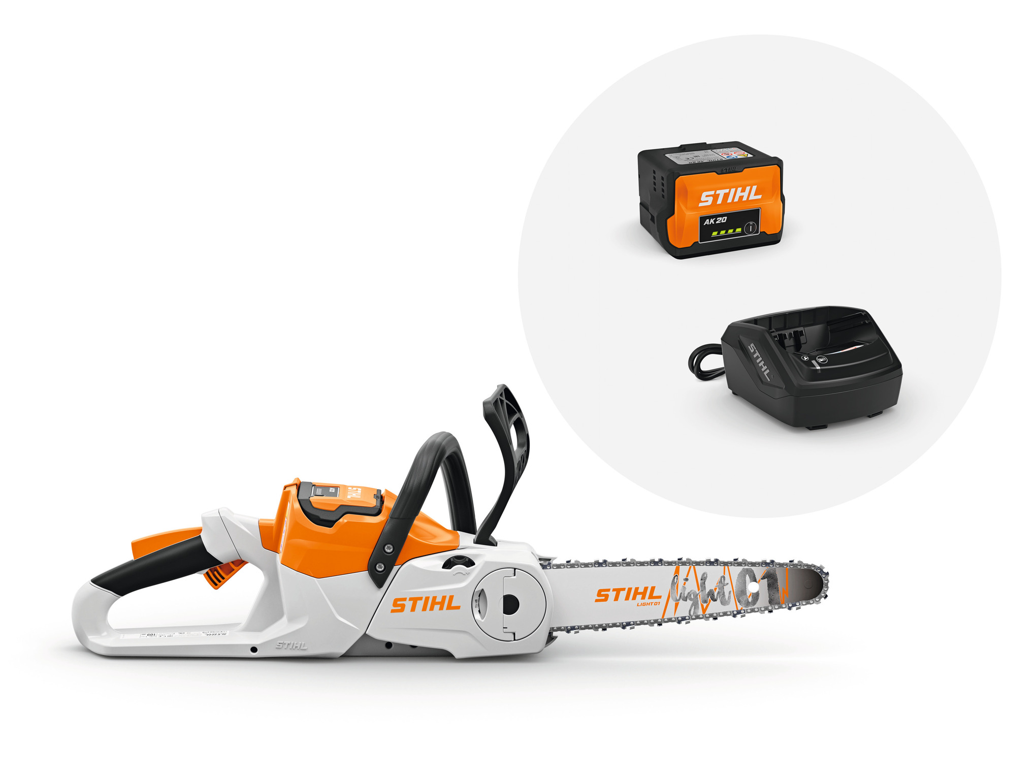 MSA 60 C-B Cordless Chainsaw with AK 20 battery and AL 101 charger