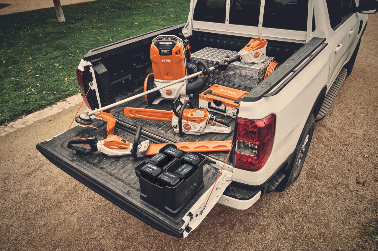 Range of STIHL ALLPRO-System on platform